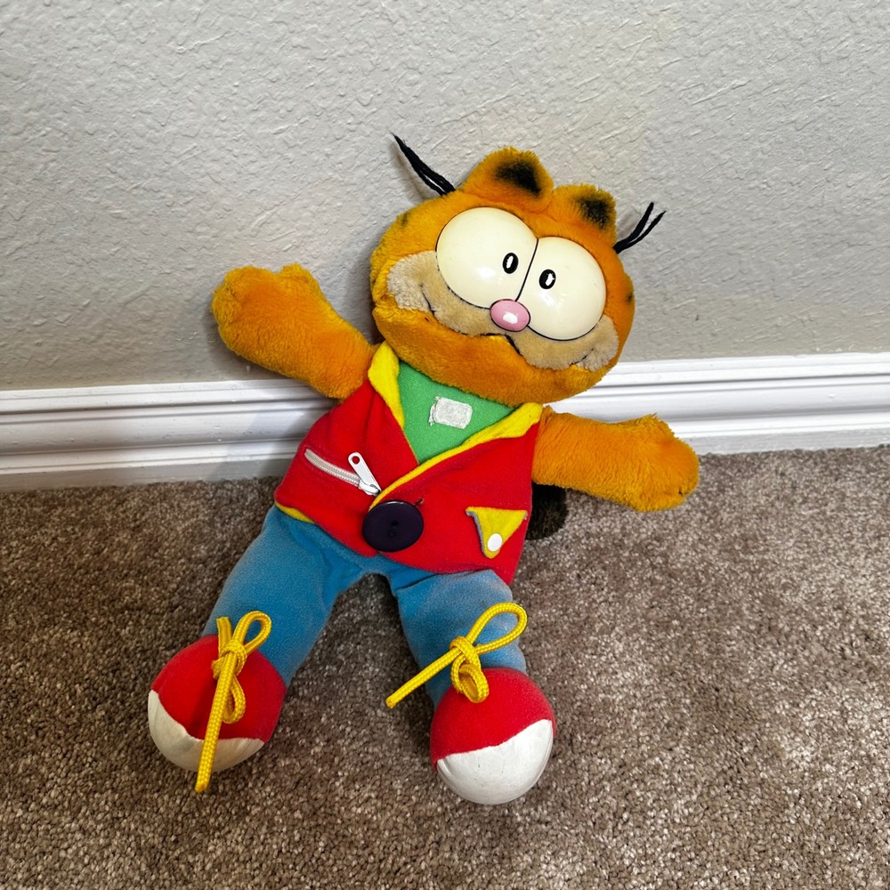 Garfield Beginnings Snappy Dresser Activity Doll | Rare Vintage 1980s Garfield‎